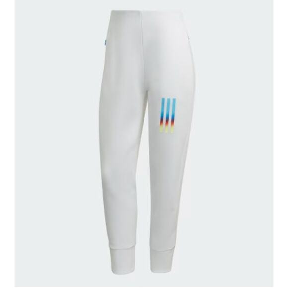 New NWT Adidas Mission Victory Slim-Fit High-Waist Pants Size‎ Small White 7/8 - Picture 1 of 6